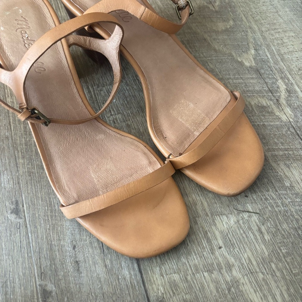 Madewell tan block heels - Picture 8 of 8